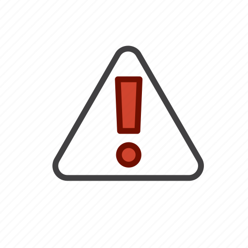 Triangle, warning, alert, attention, caution, danger, error icon - Download on Iconfinder