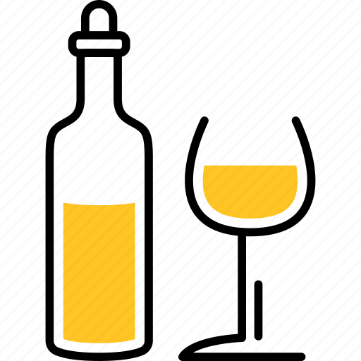 Alcoholic, with, glass, bottle, wine icon - Download on Iconfinder
