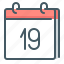 calendar, date, day, nineteen, 19 
