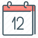 calendar, date, day, twelve, 12