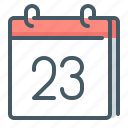 calendar, date, day, 23, twenty three