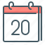 calendar, date, day, twenty, 20 