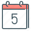 calendar, date, event, day, five, 5 