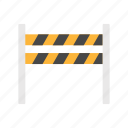 barrier, construction, road