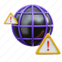 internet, warning, globe, browser, connection, alert, network 