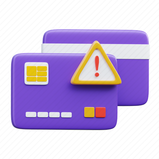 Error, payment, failed, credit card, buy, finance, business 3D illustration - Download on Iconfinder