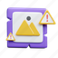 image, error, picture, gallery, file, database, warning, warn, failed 