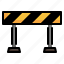 barrier, traffic, road, vehicle, transport 