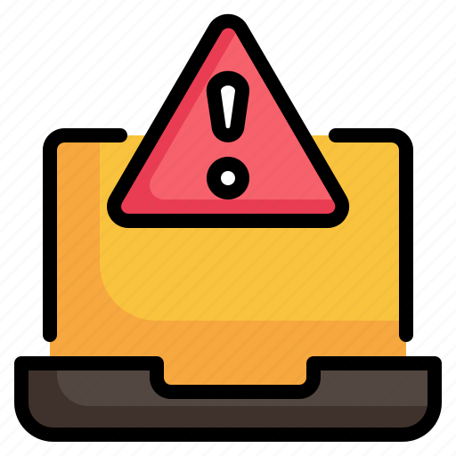 Laptop, alert, alarm, warning, notification icon icon - Download on Iconfinder
