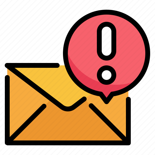 Message, exclamation, alert, chat, mail, envelope, notification icon icon - Download on Iconfinder