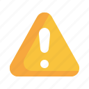exclamation, label, badge, warning, triangle, alert icon