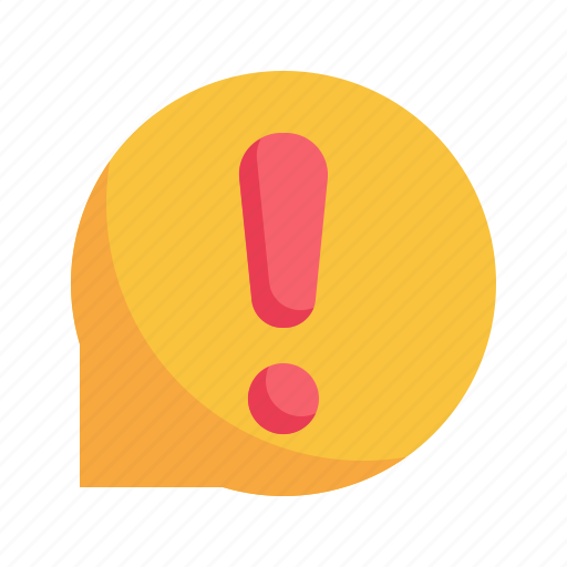 Message, exclamation, alert, chat, talk, bubble, speech icon icon - Download on Iconfinder