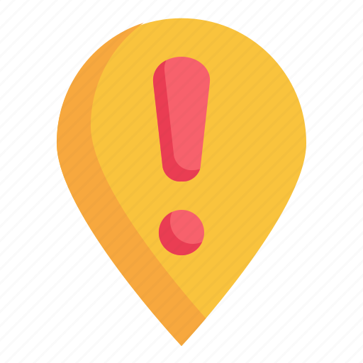 Pin, alert, location, gps, map, alarm, warning icon icon - Download on Iconfinder
