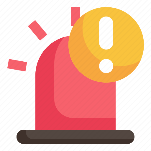 Siren, light, exclamation, warning, message, alert icon icon - Download on Iconfinder