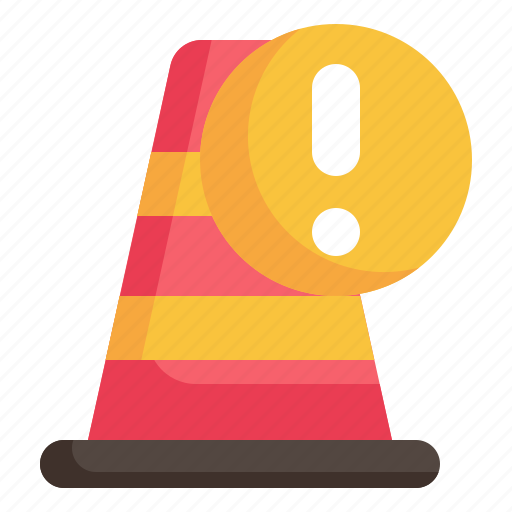 Traffic, cone, alert, warning, danger, attention, caution icon icon - Download on Iconfinder