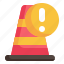 traffic, cone, alert, warning, danger, attention, caution icon 