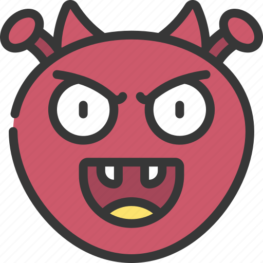 Emoticon, ideogram, smiley, devil, evil icon - Download on Iconfinder