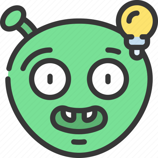 Emoticon, ideogram, smiley, idea, lightbulb icon - Download on Iconfinder