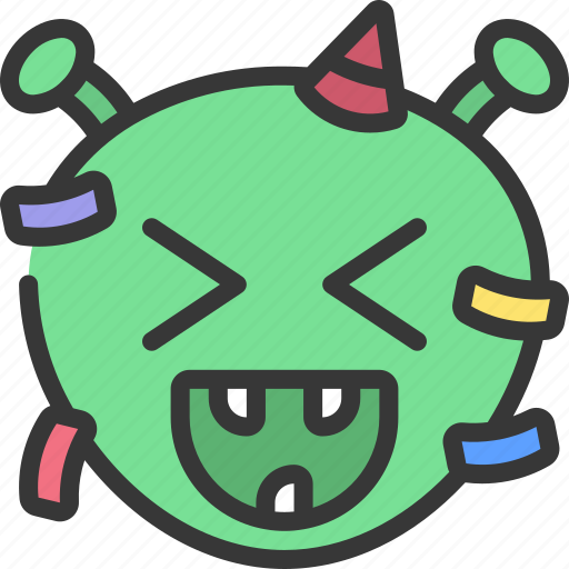 Emoticon, ideogram, smiley, party, happy icon - Download on Iconfinder