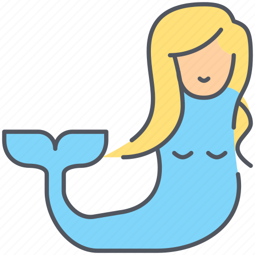 Mermaid, fairy, fantasy, legend, sailor, swimwear, tale icon - Download on Iconfinder