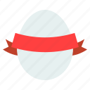 badge, bow, christ, easter, egg, ribbon