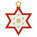 christ, christmas, ornament, star of david, xmas