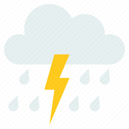 Flood, lightening, raining, strom, water, weather icon - Download on Iconfinder