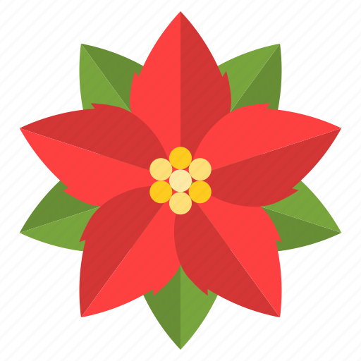 Christ, christmas, floral, flower, poinsettia, red icon - Download on Iconfinder