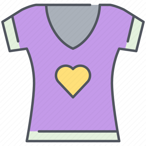 Clothes, fashion, female, sexy, short sleeves, t shirt, wear icon - Download on Iconfinder