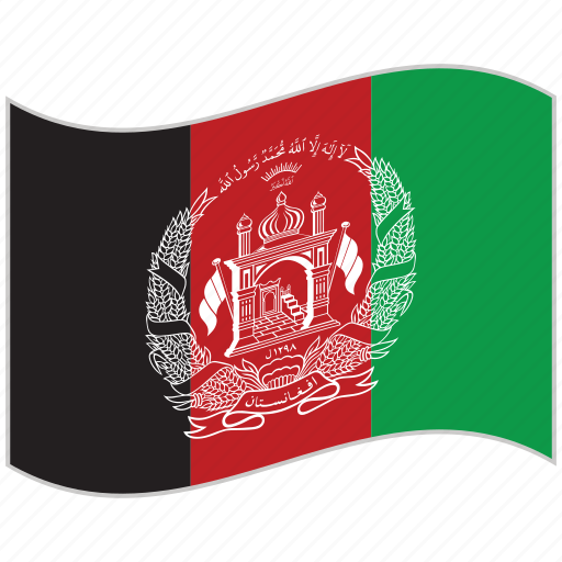 Afghanistan, afghanistan flag, flag, national flag, waving flag, world flag icon - Download on Iconfinder