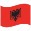 albania, albania flag, flag, national flag, waving flag, world flag 