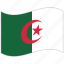 algeria, algeria flag, flag, national flag, waving flag, world flag 