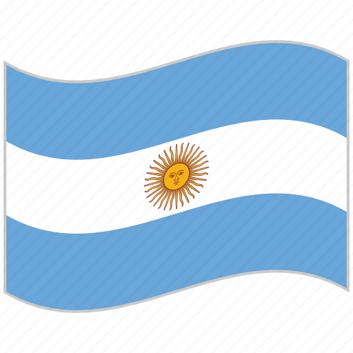 Argentina, argentina flag, flag, national flag, waving flag, world flag icon - Download on Iconfinder