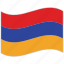 armenia, armenia flag, flag, national flag, waving flag, world flag 