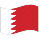 bahrain, bahrain flag, flag, national flag, waving flag, world flag
