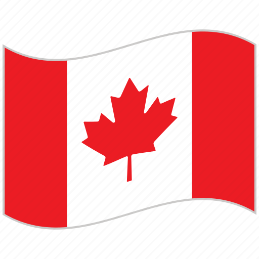Canada, canada flag, flag, national flag, waving flag, world flag icon - Download on Iconfinder
