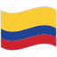 colombia, colombia flag, flag, national flag, waving flag, world flag 