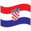 croatia, croatia flag, flag, national flag, waving flag, world flag 