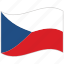 czech republic, czech republic flag, flag, national flag, waving flag, world flag 