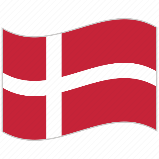 Denmark, denmark flag, flag, national flag, waving flag, world flag icon - Download on Iconfinder