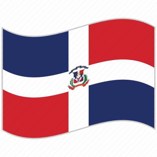 Dominican republic, dominican republic flag, flag, national flag, waving flag, world flag icon - Download on Iconfinder