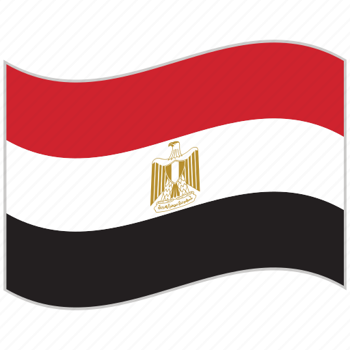 Egypt, egypt flag, flag, national flag, waving flag, world flag icon - Download on Iconfinder