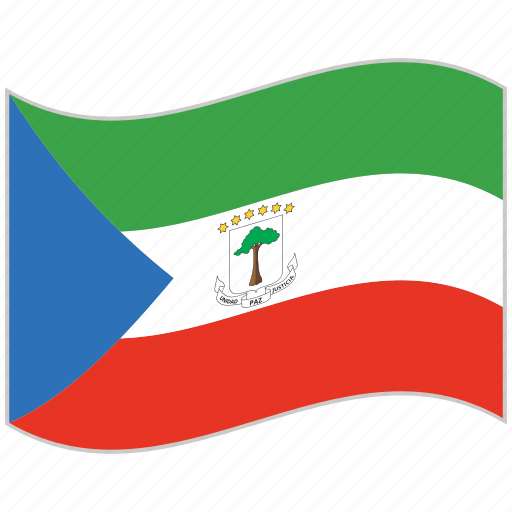 Equatorial guinea, equatorial guinea flag, flag, national flag, waving flag, world flag icon - Download on Iconfinder