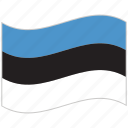 estonia, estonia flag, flag, national flag, waving flag, world flag