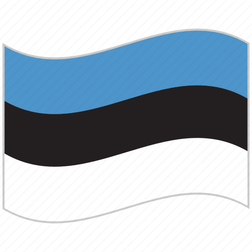 Estonia, estonia flag, flag, national flag, waving flag, world flag icon - Download on Iconfinder