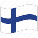 finland, finland flag, flag, national flag, waving flag, world flag
