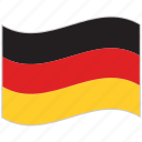 flag, germany, germany flag, national flag, waving flag, world flag