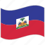 flag, haiti, haiti flag, national flag, waving flag, world flag 