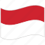flag, indonesia, indonesia flag, national flag, waving flag, world flag 