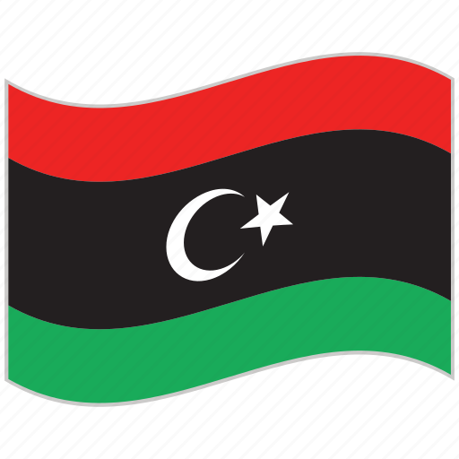 Flag, libya, libya flag, national flag, waving flag, world flag icon - Download on Iconfinder
